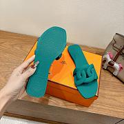 Hermes Aloha Sandal Rubber Oxford Green - 2