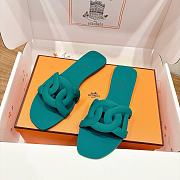 Hermes Aloha Sandal Rubber Oxford Green - 3