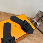 Hermes Aloha Sandal Rubber Black - 3