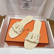 Hermes Aloha Sandal Rubber Beige - 1