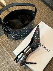 LV x TM Slingback Pump Monogram Black - 4