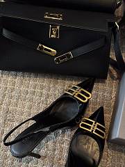 Balenciaga Slingback Pumps Black Gold 8cm - 2