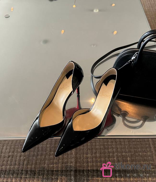 Christian Louboutin Iriza 85mm Pump Black Patent Leather  - 1