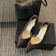 Christian Louboutin Iriza 85mm Pump Brown Patent Leather  - 1