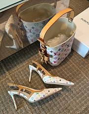 LV x TM Slingback Pump Monogram White - 6