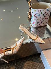 LV x TM Slingback Pump Monogram White - 2
