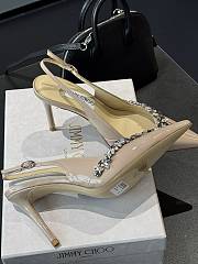 Jimmy Choo Diamond Slingback Pump Beige 8cm - 4