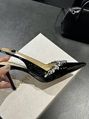 Jimmy Choo Diamond Slingback Pump Black 8cm - 4
