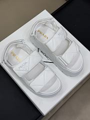 Prada Padded Nappa Leather Sandal White - 3