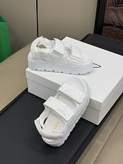 Prada Padded Nappa Leather Sandal White - 4