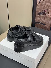 Prada Padded Nappa Leather Sandal Black - 6