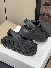 Prada Padded Nappa Leather Sandal Black - 4