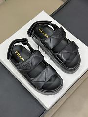 Prada Padded Nappa Leather Sandal Black - 3
