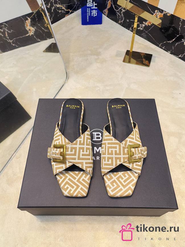 Balmain Jacquard with PB Monogram Light Beige - 1