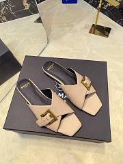 Balmain Jacquard Beige Leather - 2