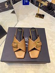 Balmain Jacquard Brown Leather - 1