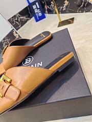 Balmain Jacquard Brown Leather - 5