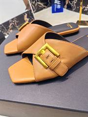 Balmain Jacquard Brown Leather - 3