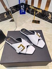 Balmain Jacquard White Leather - 3