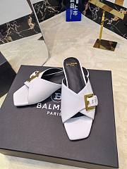 Balmain Jacquard White Leather - 2