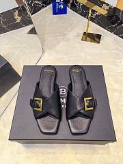 Balmain Jacquard Black Leather - 1