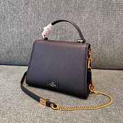 Valentino Garavani Vsling Small Handbag In Grainy Calfskin With Jewel Logo Black - 22x17x9cm - 2