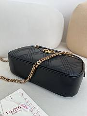 Valentino Garavani Quiltie 67 Medium Shoulder Bag In Quilted Nappa Leather Black - 24x16x6.5cm - 6
