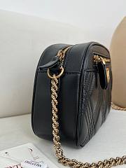 Valentino Garavani Quiltie 67 Medium Shoulder Bag In Quilted Nappa Leather Black - 24x16x6.5cm - 5
