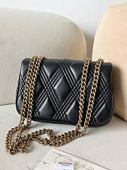 Valentino Garavani Quiltie 67 Small Shoulder Bag Black - 19x13x6cm - 6