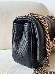 Valentino Garavani Quiltie 67 Small Shoulder Bag Black - 19x13x6cm - 5