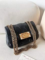 Valentino Garavani Quiltie 67 Small Shoulder Bag Black - 19x13x6cm - 3