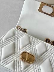 Valentino Garavani Quiltie 67 Small Shoulder Bag White - 19x13x6cm - 3