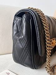 Valentino Garavani Quiltie 67 Medium Shoulder Bag Black - 23x17x8cm - 6