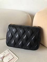 Valentino Garavani Quiltie 67 Medium Shoulder Bag Black - 23x17x8cm - 3