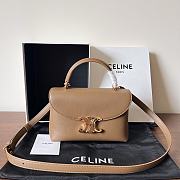  Celine Medium Nino Bag In Supple Grained Calfskin Bronze - 25x17.5x10cm - 1