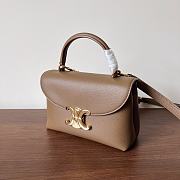  Celine Medium Nino Bag In Supple Grained Calfskin Bronze - 25x17.5x10cm - 3
