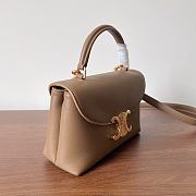  Celine Medium Nino Bag In Supple Grained Calfskin Bronze - 25x17.5x10cm - 4