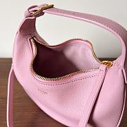 Teen Celine Lulu In Grained calfskin Pink - 24x21x5cm - 6