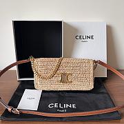 Celine Multipochette In Raffia Natural/ Tan - 23x11x4cm - 1