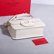 Valentino Garavani Loco Calfskin Shoulder Bag White - 22x16x7cm - 4
