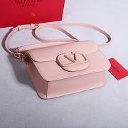 Valentino Garavani Loco Calfskin Shoulder Bag Pink - 22x16x7cm - 2