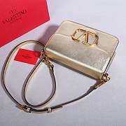 Valentino Garavani Loco Calfskin Shoulder Bag Gold - 22x16x7cm - 2