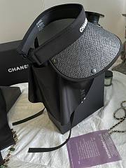 Chanel/25 Solar Fan Sun Hat Black - 6
