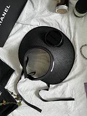Chanel/25 Solar Fan Sun Hat Black - 2