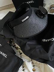 Chanel/25 Solar Fan Sun Hat Black - 3