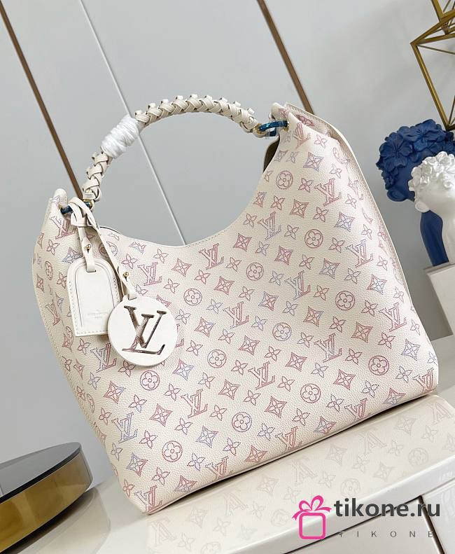 LV Carmel Mahina Leather Dream Cream M25894 - 35x40x17cm - 1