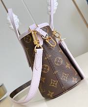 LV Neverfull Bandouliere Inside Out BB Monogram/Misty Lilac M25656 - 26.5x16.5x11cm - 5