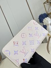 LV Zippy Wallet Monogram Empreinte Leather Dream Beige M25594 - 19.5x10.5x2.5cm - 6