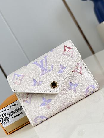 LV Victorine Wallet Monogram Empreinte Leather Dream Beige M25649 - 12x9.5x2.5cm