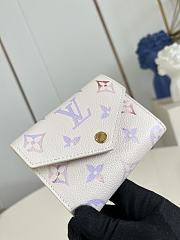 LV Victorine Wallet Monogram Empreinte Leather Dream Beige M25649 - 12x9.5x2.5cm - 2